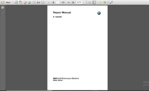 BMW K1200RS  Complete Service Repair Workshop Manual - DOWNLOAD