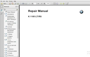 BMW K1100LT RS '99 Service Repair Manual - Download