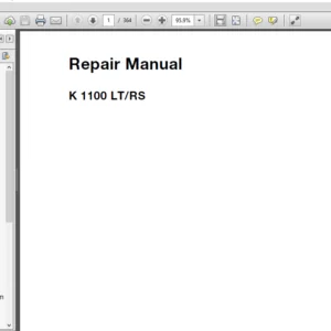 BMW K1100LT RS '99 Service Repair Manual - Download