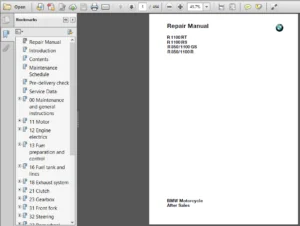 BMW R1100 RT RS GS R Service Repair Manual - DOWNLOAD