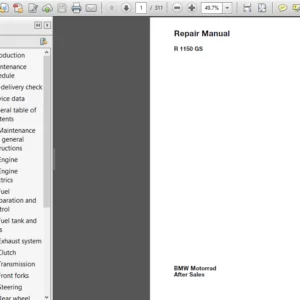 BMW R1150 GS Service Repair Manual - Download