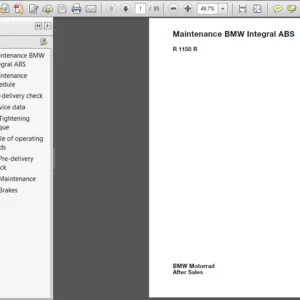 BMW R1150 R ABS Complete Maintenance Manual - DOWNLOAD