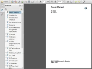 BMW R850C R1200C Complete Service Workshop Manual - DOWNLOAD
