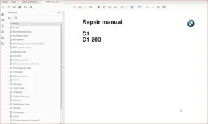 BMW c1 c1 200 Complete Service Workshop Manual - DOWNLOAD