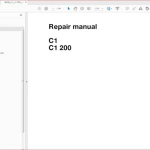 BMW  c1 c1 200 Complete Service Workshop Manual - DOWNLOAD
