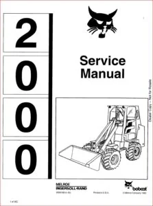 BOBCAT 2000 LOADER SERVICE REPAIR WORKSHOP MANUAL DOWNLOAD PDF