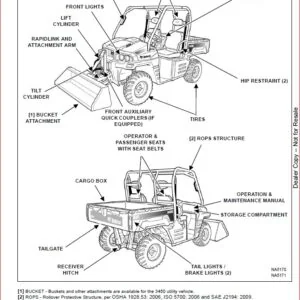 BOBCAT 3450 UTILITY VEHICLE SERVICE REPAIR WORKSHOP MANUAL - PDF DOWNLOAD