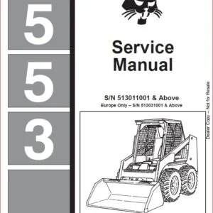 BOBCAT 553 LOADER SERVICE REPAIR WORKSHOP MANUAL DOWNLOAD