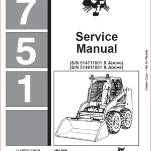 BOBCAT 751 LOADER SERVICE REPAIR WORKSHOP MANUAL DOWNLOAD