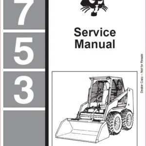 BOBCAT 753 LOADER SERVICE REPAIR WORKSHOP MANUAL DOWNLOAD
