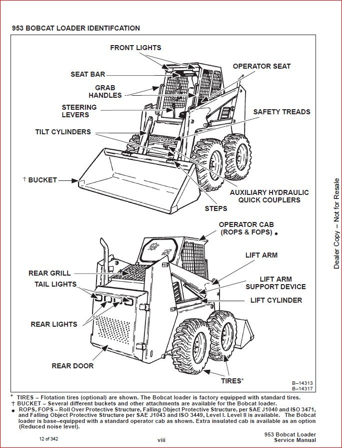 BOBCAT 953 LOADER SERVICE REPAIR WORKSHOP MANUAL DOWNLOAD ...