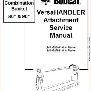 BOBCAT COMBINATION BUCKET SERVICE REPAIR WORKSHOP MANUAL - PDF DOWNLOAD