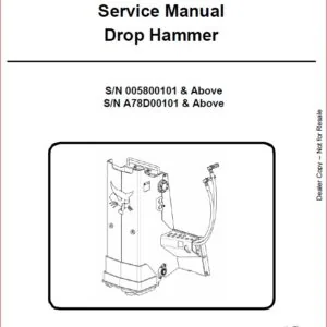 BOBCAT DROP HAMMER SERVICE REPAIR WORKSHOP MANUAL - PDF DOWNLOAD