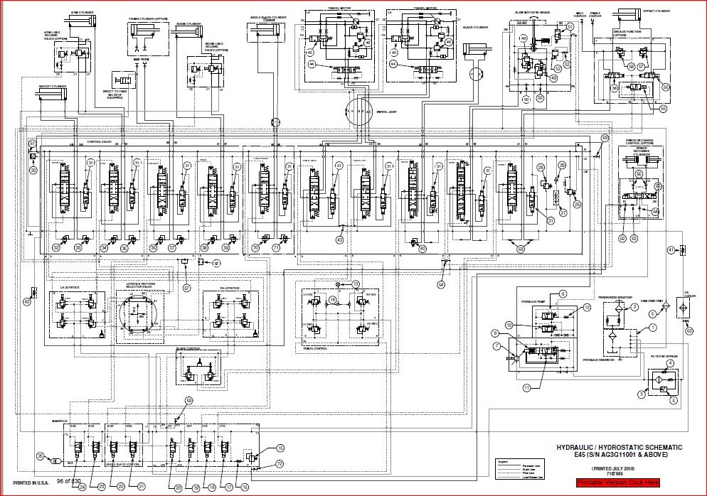 BOBCAT E45 COMPACT EXCAVATOR SERVICE REPAIR WORKSHOP MANUAL - PDF