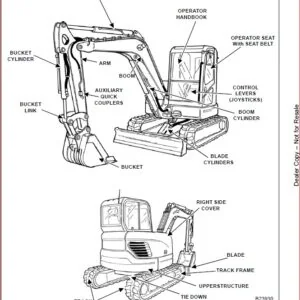 BOBCAT E60 COMPACT EXCAVATOR SERVICE REPAIR WORKSHOP MANUAL  - PDF DOWNLOAD