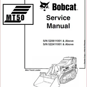 BOBCAT MT50 MINI TRACK LOADER SERVICE REPAIR WORKSHOP MANUAL - PDF DOWNLOAD
