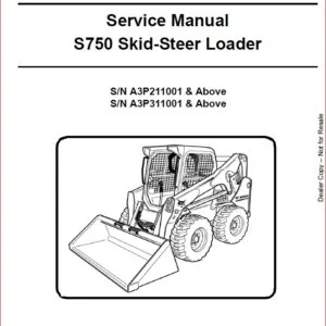 BOBCAT S750 SKID-STEER LOADER SERVICE REPAIR WORKSHOP MANUAL - PDF DOWNLOAD
