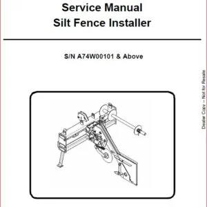 BOBCAT SILT FENCE INSTALLER SERVICE REPAIR WORKSHOP MANUAL - PDF DOWNLOAD