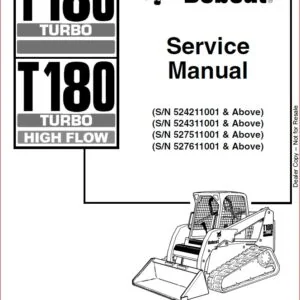 BOBCAT T180 LOADER SERVICE REPAIR WORKSHOP MANUAL - PDF DOWNLOAD