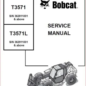 BOBCAT T3571 & T3571L SERVICE REPAIR WORKSHOP MANUAL -  PDF DOWNLOAD