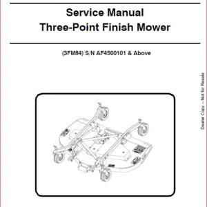 BOBCAT THREE-POINT FINISH MOWER SERVICE REPAIR WORKSHOP MANUAL - PDF DOWNLOAD