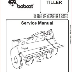 BOBCAT TILLER SERVICE REPAIR WORKSHOP MANUAL - PDF DOWLOAD