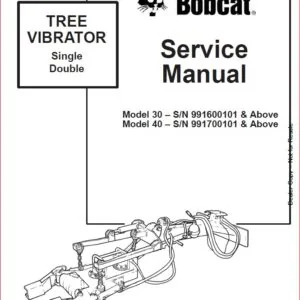 BOBCAT TREE VIBRATOR SERVICE REPAIR WORKSHOP MANUAL - PDF DOWNLOAD