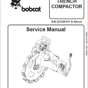 BOBCAT TRENCH COMPACTOR SERVICE REPAIR WORKSHOP MANUAL - PDF DOWNLOAD