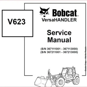 BOBCAT V623 VERSAHANDLER SERVICE REPAIR WORKSHOP MANUAL - PDF DOWNLOAD