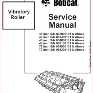 BOBCAT VIBRATORY ROLLER SERVICE REPAIR WORKSHOP MANUAL - PDF DOWNLOAD