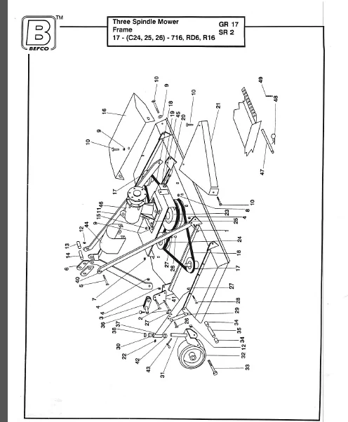 Befco C24 C25 C26 716 Finish Mowers Parts Part Ipl Manual - DOWNLOAD - Image 2