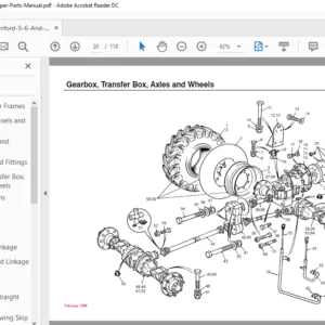 Benford 5,6 And 7 Tonne Dumper Parts Manual - PDF Download