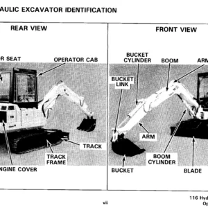 Bobcat 116 Hydraulic Excavator Operator's Manual - PDF Download