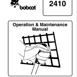Bobcat 2410 Operation & Maintenance Manual - PDF Download