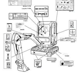 Bobcat 319 Compact Excavator Operation & Maintenance Manual  -  PDF  Download