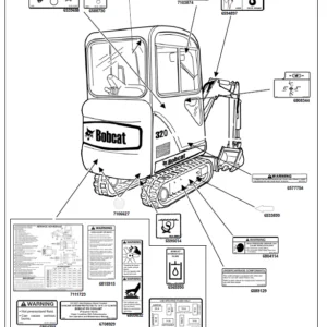 Bobcat 320 320L X320  Excavator Operation & Maintenance Manual - PDF Download