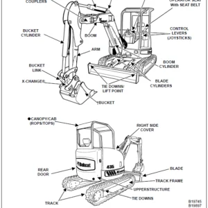 Bobcat 435 Compact Excavator Operation & Maintenance Manual -  PDF DOWNLOAD