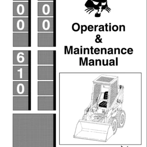 Bobcat 500 600 610 Operation & Maintenance manual -PDF Download