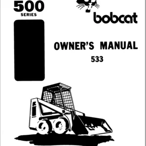 Bobcat 533 Owner's Manual - PDF Download