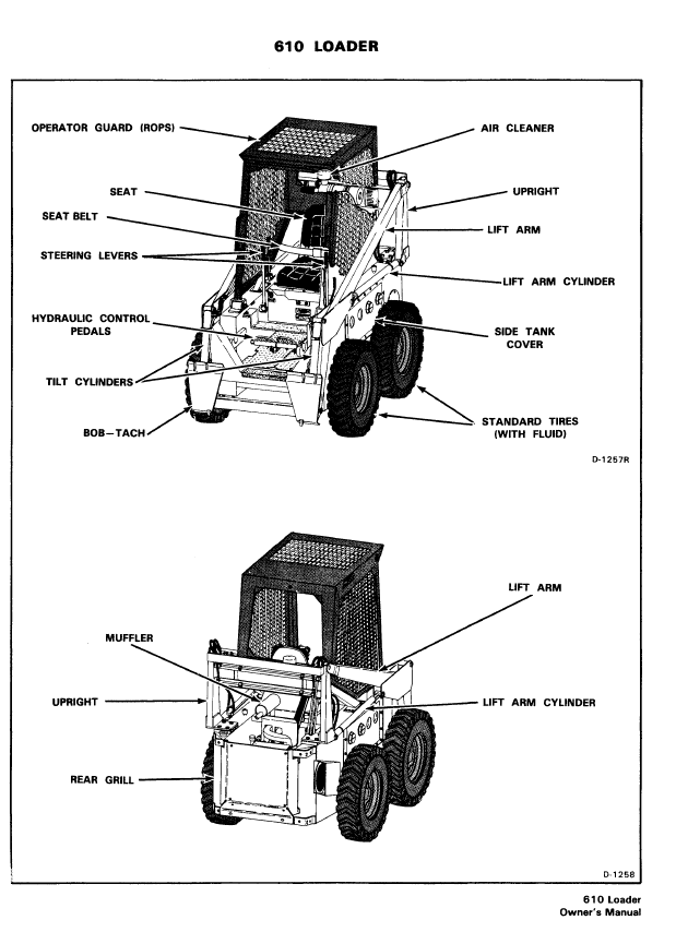 Bobcat 610 Operation's Maintenance Manual PDF Download HeyDownloads