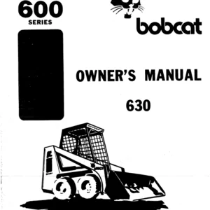 Bobcat 630 Operation & Maintenance Manual - PDF Download