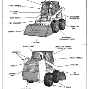 Bobcat 642 642B 742b 743b Operation & Maintenance Manual - PDF Download