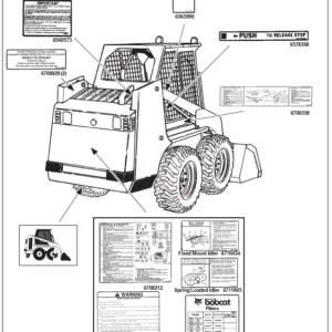 Bobcat 653 Operation & Maintenance Manual  -  PDF DOWNLOAD