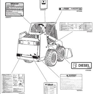 Bobcat 853 853H Operation & Maintenance Manual - PDF Download