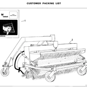 Bobcat Angle Broom Operation & Maintenance Manual - PDF Download