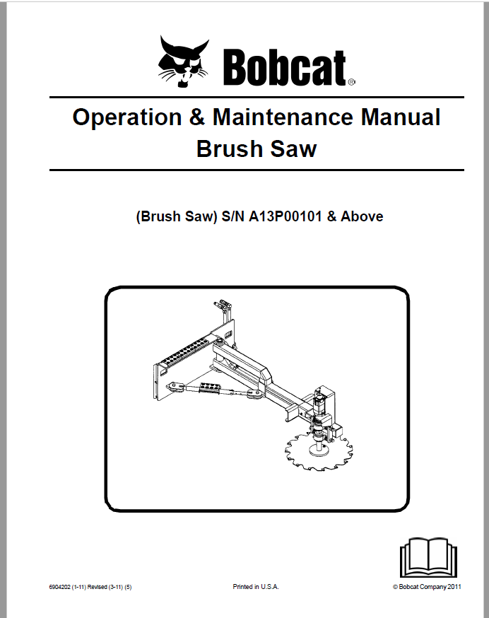 Bobcat Brush Saw Operation & Maintenance Manual - PDF Download ...