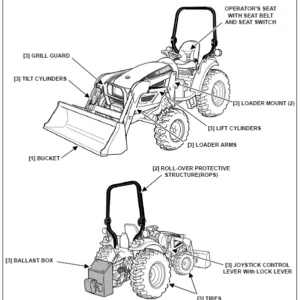 Bobcat CT230 Compact Tractor Operation & Maintenance Manual  -  PDF Download