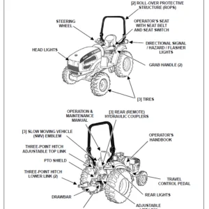 Bobcat CT235 Compact Tractor Operation & Maintenance Manual  - PDF Download