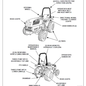 Bobcat CT335 Compact Tractor Operation & Maintenance Manual  - PDF Download