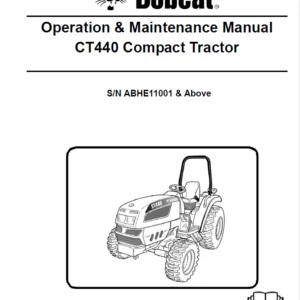 Bobcat CT440 Compact Tractor Operation & Maintenance Manual -  PDF Download